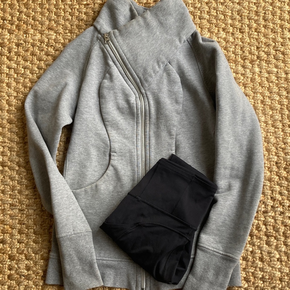 lululemon athletica Gray Zip-Up Hoodie